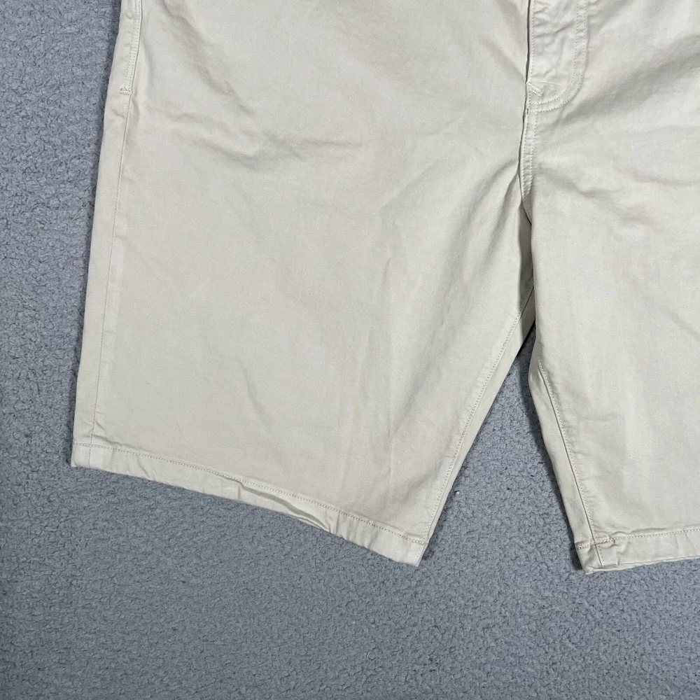 Mavi Shorts Mens 42 Stone Twill John 5 Pocket Chino Straight Fit Casual Logo NWT